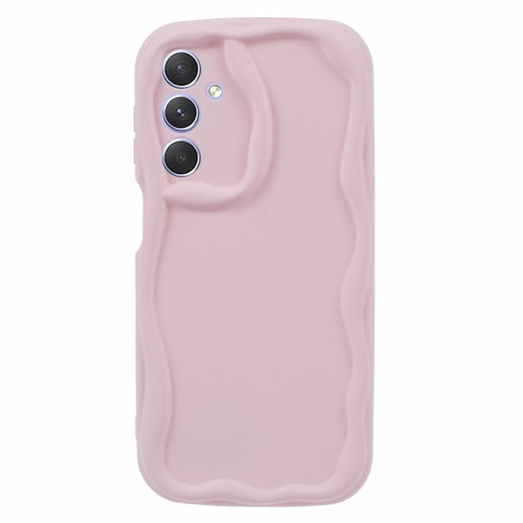 EIDERWOOD Samsung Galaxy S23 FE Fleksibelt Plastik Cover m. Bølget Kanter - Lyserød