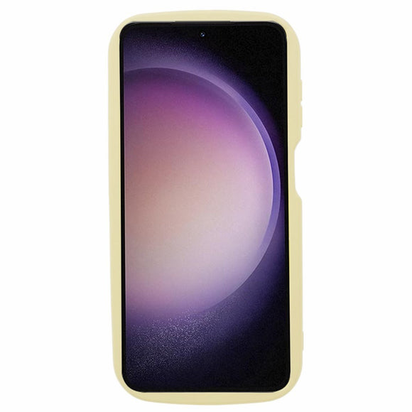 EIDERWOOD Samsung Galaxy S23 FE Fleksibelt Plastik Cover m. Bølget Kanter - Gul