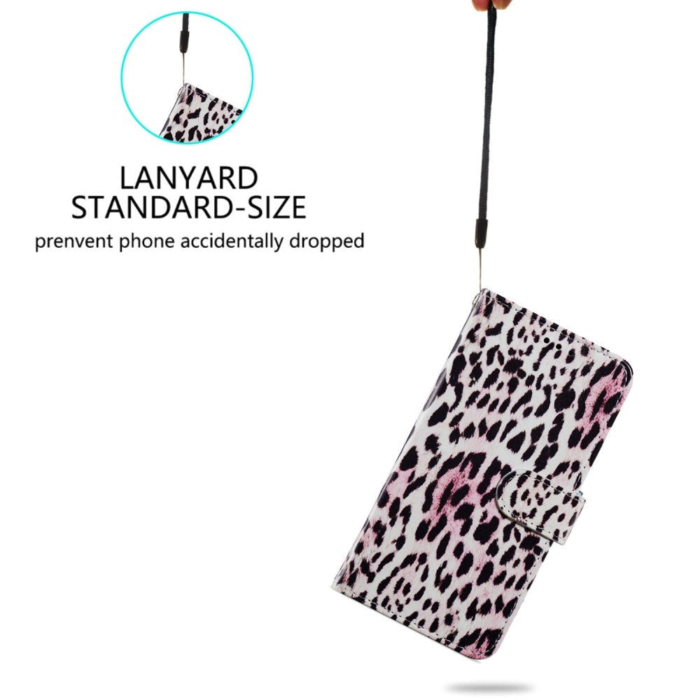 Honor 90 Lite Kunstlæder Cover m. Pung og Strop - Leopard