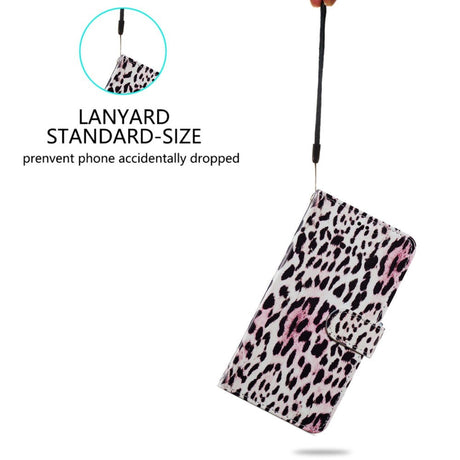 Honor 90 Lite Kunstlæder Cover m. Pung og Strop - Leopard