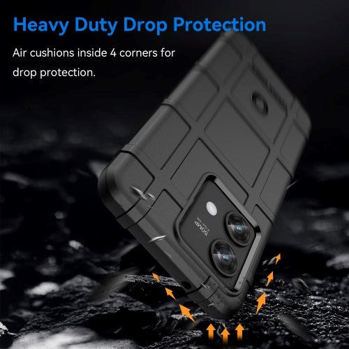 Motorola Edge 40 Neo Rugged Shield Cover - Sort