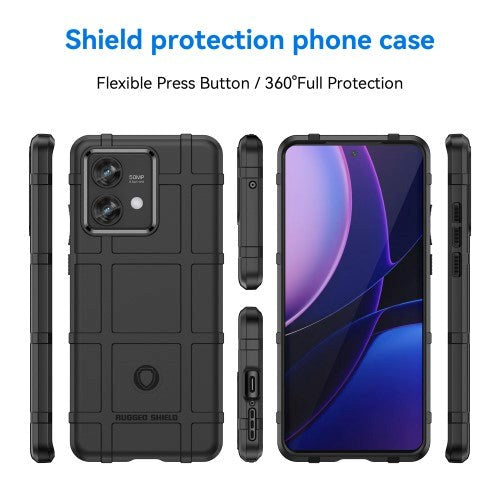 Motorola Edge 40 Neo Rugged Shield Cover - Sort