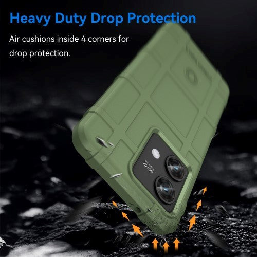 Motorola Edge 40 Neo Rugged Shield Cover - Grøn