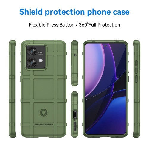 Motorola Edge 40 Neo Rugged Shield Cover - Grøn