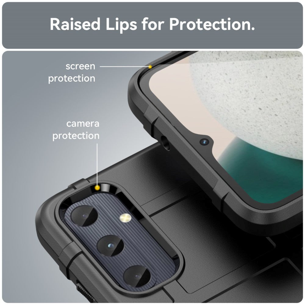Samsung Galaxy A05s Rugged Shield Series Håndværker Cover - Sort