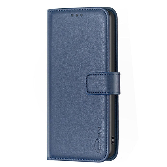 Motorola Moto G54 Læder Cover m. Ståfunktion & Kortholder - Blå