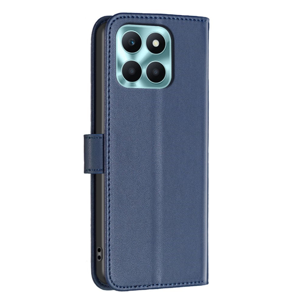 Honor X6a BINFEN Kunstlæder Flip Cover m. Kortholder & Ståfunktion - Blå