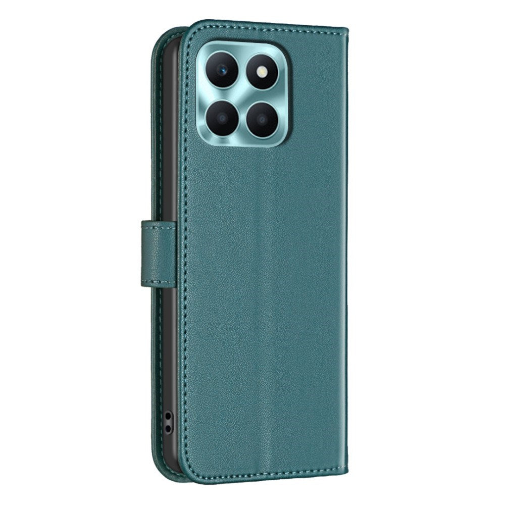 Honor X6a BINFEN Kunstlæder Flip Cover m. Kortholder & Ståfunktion - Grøn
