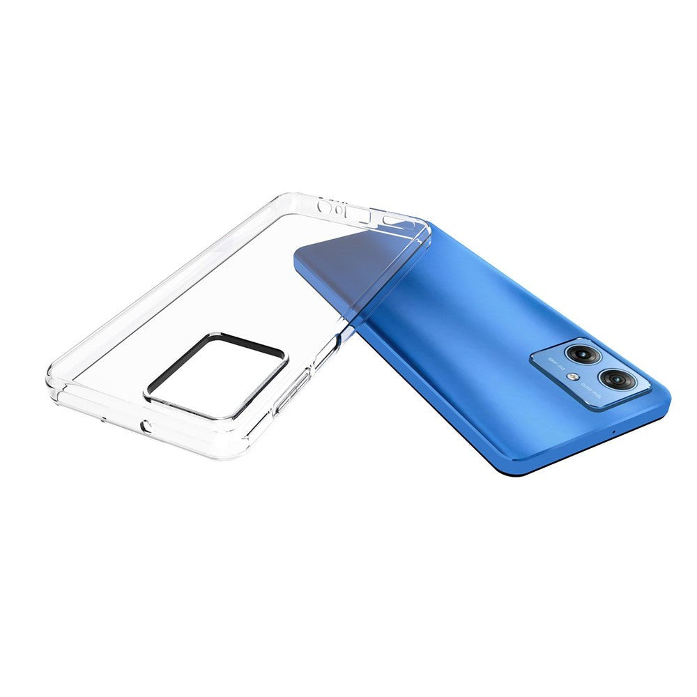 Motorola Moto G54 Fleksibelt Plastik Cover - Gennemsigtig
