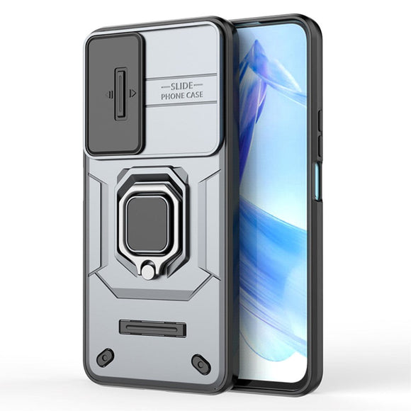 Honor 90 Lite Håndværker Cover m. Magnetisk Kickstand & Cam Slider - Grå