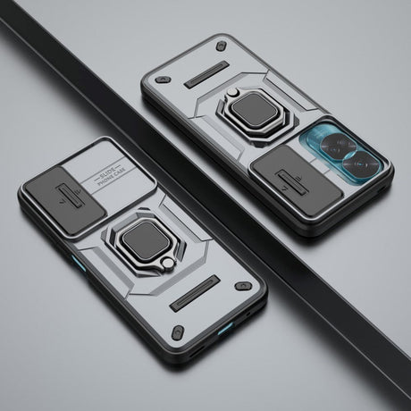 Honor 90 Lite Håndværker Cover m. Magnetisk Kickstand & Cam Slider - Grå
