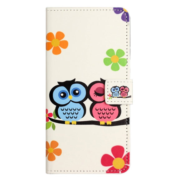 Samsung Galaxy A15 (5G) / A15 Læder Cover m. Pung & Ståfunktion - Ugle Par