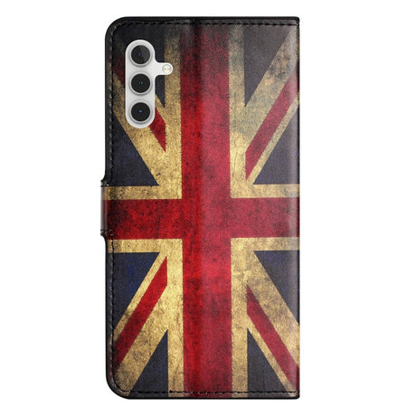 Samsung Galaxy A15 (5G) / A15 Læder Cover m. Pung & Ståfunktion - Union Jack