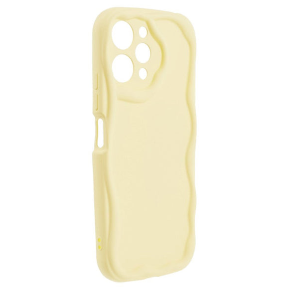 Xiaomi Redmi 12 (4G) Fleksibelt Plastik Cover m. Bølget Kanter - Gul