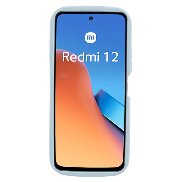 Xiaomi Redmi 12 (4G) Fleksibelt Plastik Cover m. Bølget Kanter - Blå