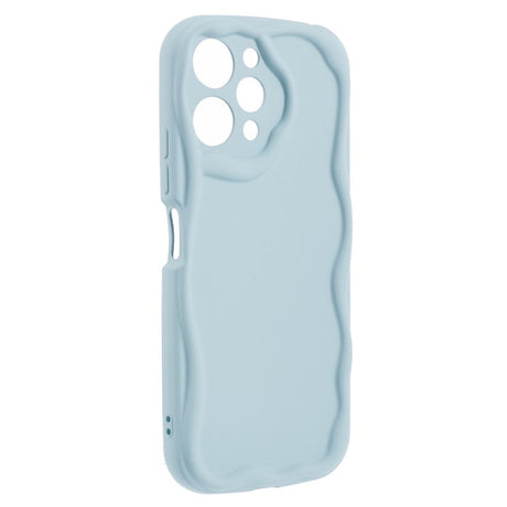 Xiaomi Redmi 12 (4G) Fleksibelt Plastik Cover m. Bølget Kanter - Blå