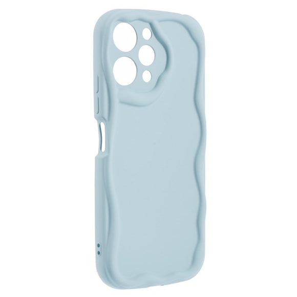 Xiaomi Redmi 12 (4G) Fleksibelt Plastik Cover m. Bølget Kanter - Blå