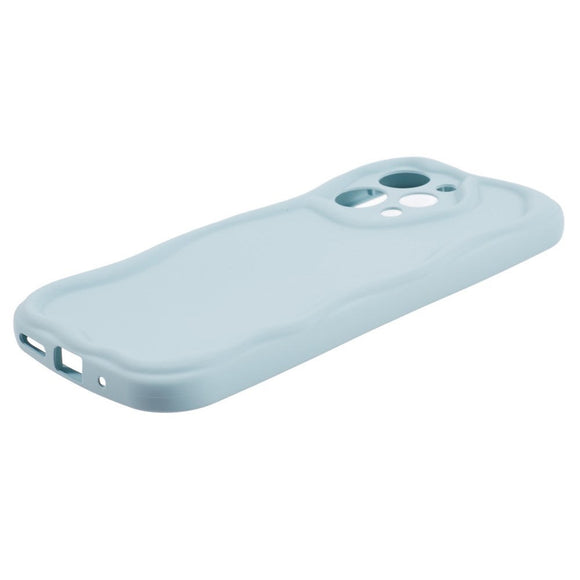 Xiaomi Redmi 12 (4G) Fleksibelt Plastik Cover m. Bølget Kanter - Blå