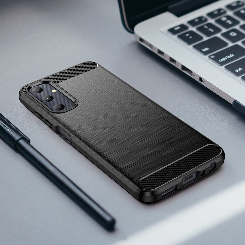 Samsung Galaxy A05s Brushed Carbon Cover - Sort