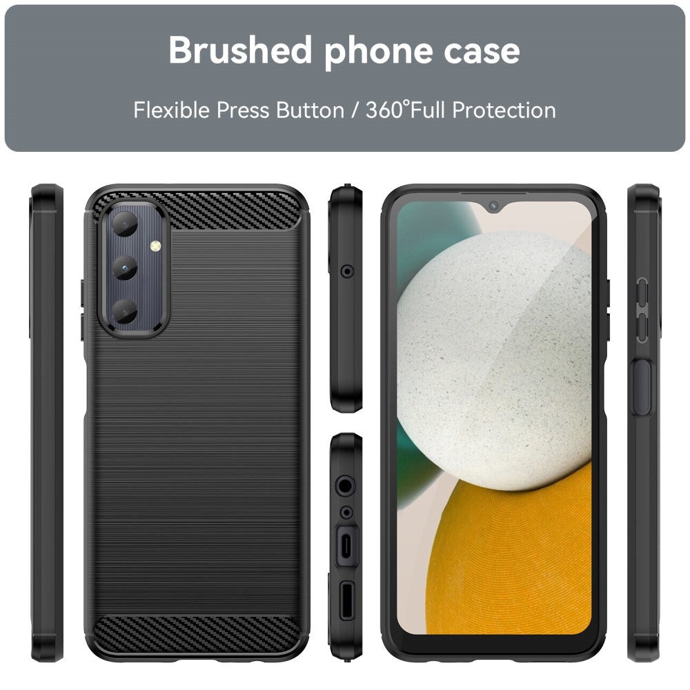 Samsung Galaxy A05s Brushed Carbon Cover - Sort