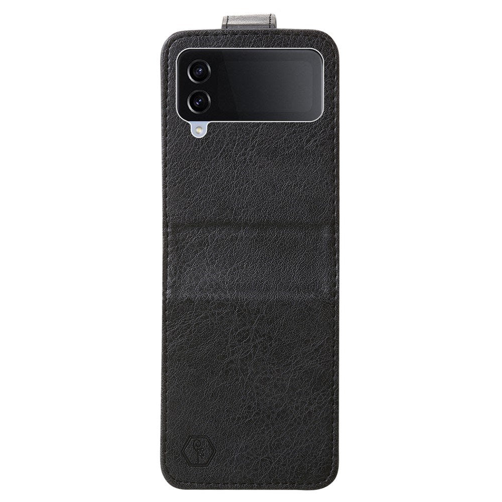 EIDERWOOD Samsung Galaxy Z Flip4 (5G) Kunstlæderbelagt Bagside Cover - Sort