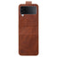 EIDERWOOD Samsung Galaxy Z Flip4 (5G) Kunstlæderbelagt Bagside Cover - Brun