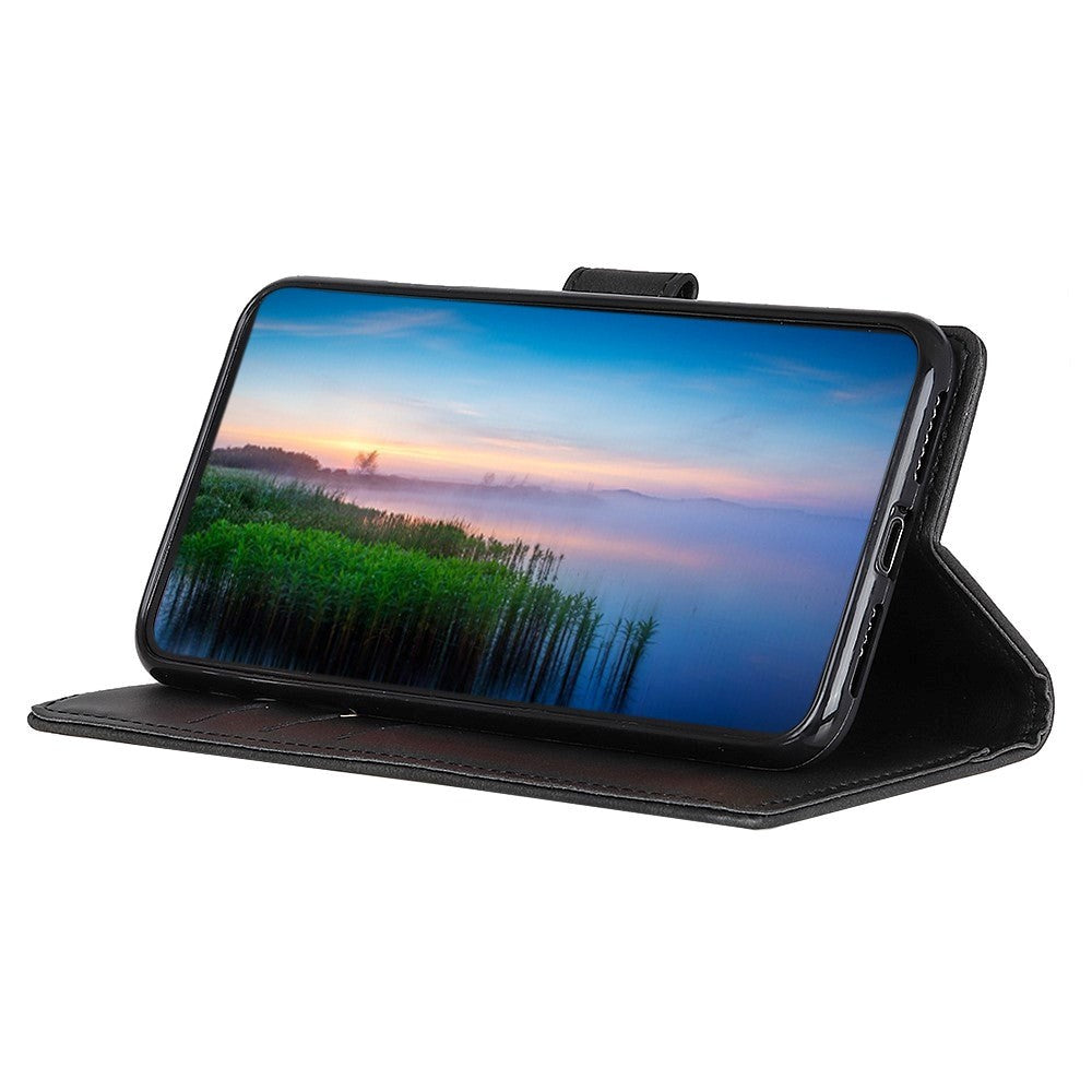Samsung Galaxy A15 (5G) / A15 Læder Cover m. Pung - Sort