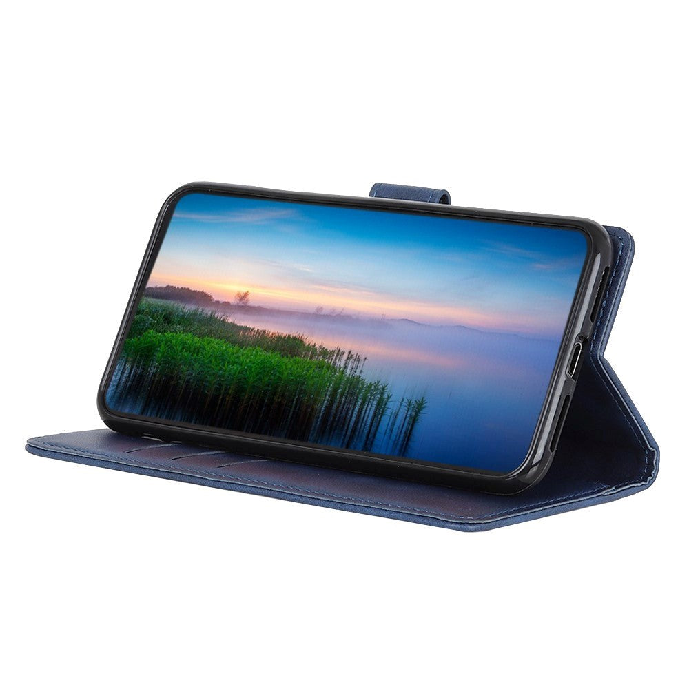 Samsung Galaxy A15 (5G) / A15 Læder Cover m. Pung - Mørkeblå