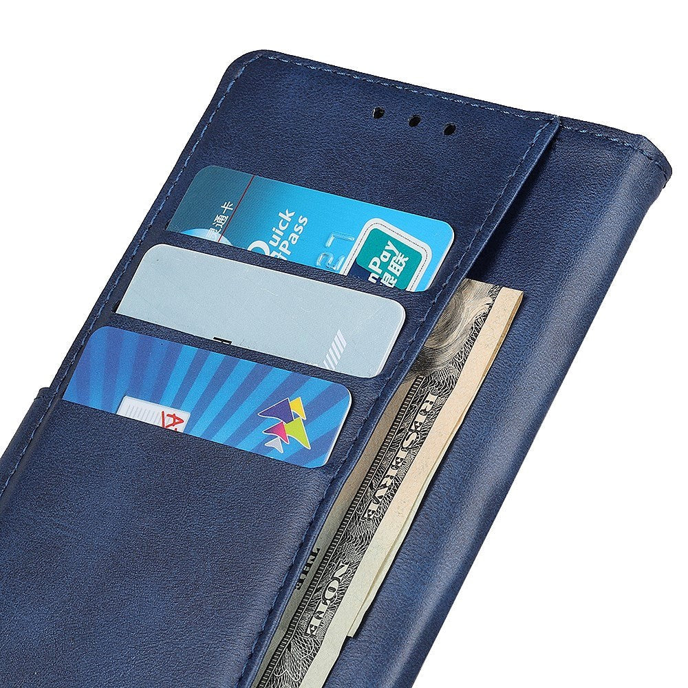 Samsung Galaxy A15 (5G) / A15 Læder Cover m. Pung - Mørkeblå