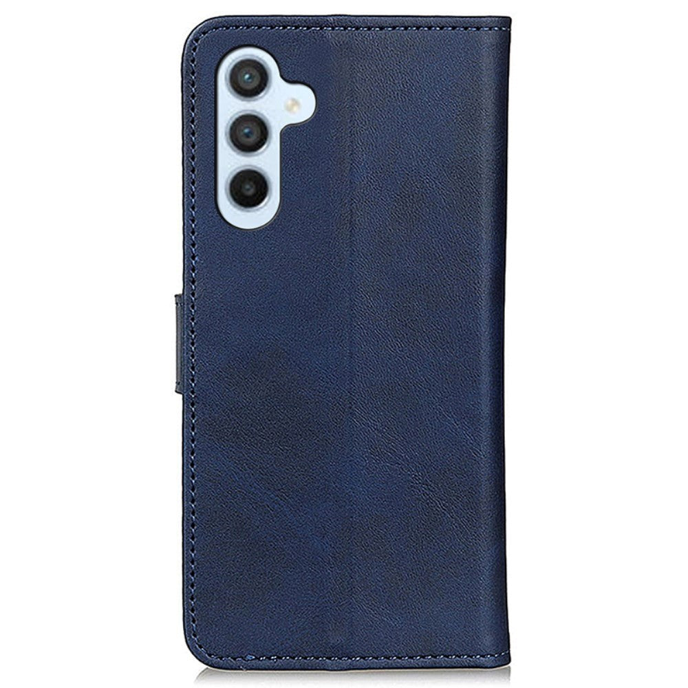 Samsung Galaxy A15 (5G) / A15 Læder Cover m. Pung - Mørkeblå