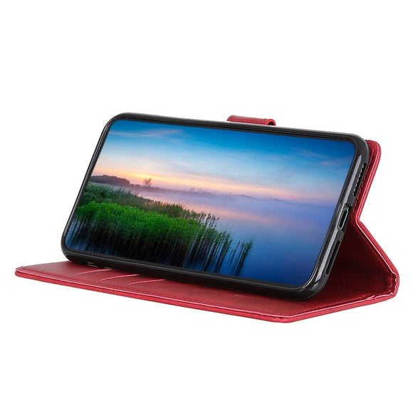 Samsung Galaxy A15 (5G) / A15 Læder Cover m. Pung - Rød