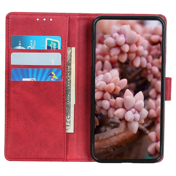 Samsung Galaxy A15 (5G) / A15 Læder Cover m. Pung - Rød
