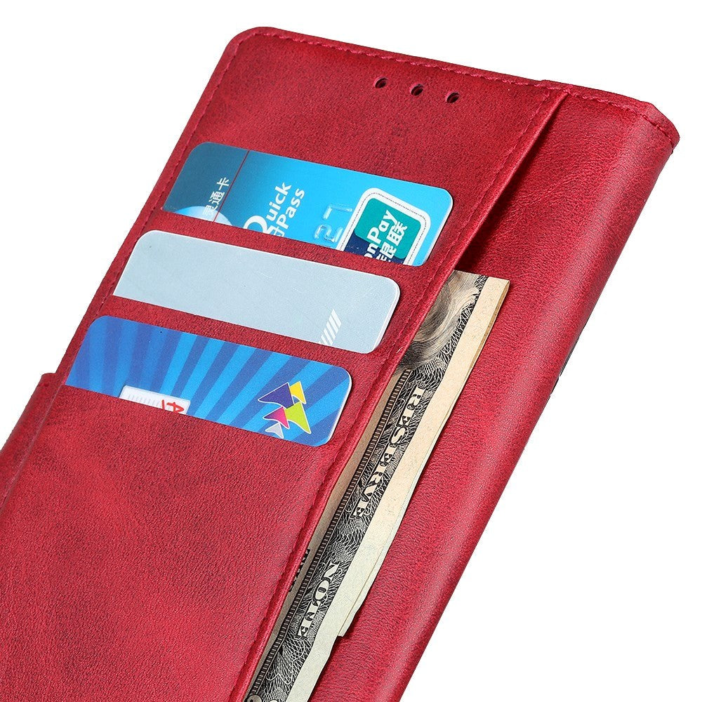 Samsung Galaxy A15 (5G) / A15 Læder Cover m. Pung - Rød