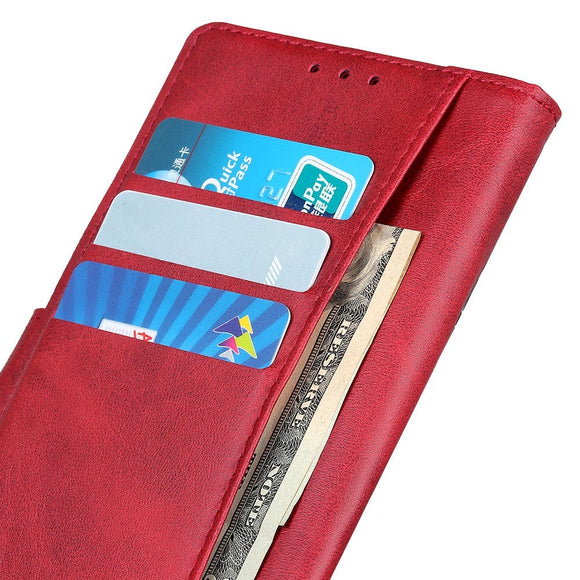 Samsung Galaxy A15 (5G) / A15 Læder Cover m. Pung - Rød