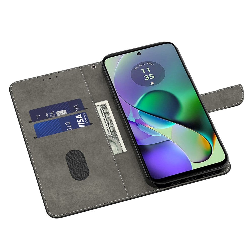 Motorola Moto G54 Læder Cover m. Pung & Print - Hest