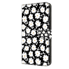 Xiaomi 13T / 13T Pro Læder Cover m. Pung & Print - Hvide Blomster