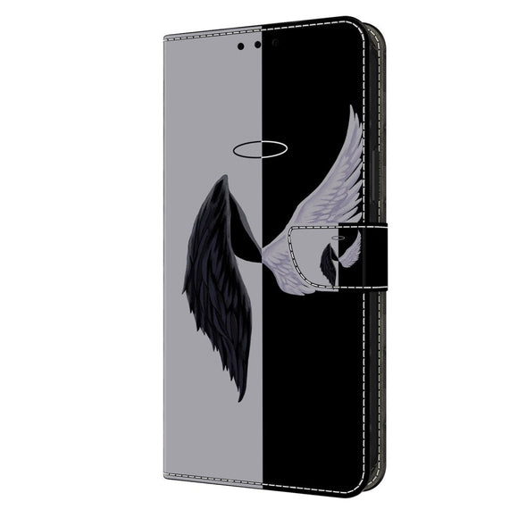 Xiaomi 13T / 13T Pro Læder Cover m. Pung & Print - Englevinger