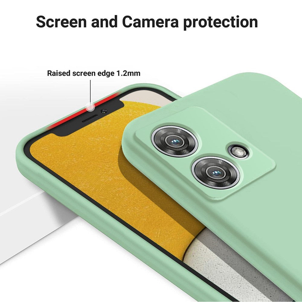 EIDERWOOD Motorola Edge 40 Neo Liquid Silikone Cover m. Strop - Grøn