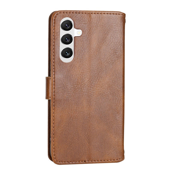 Samsung Galaxy A25 (5G) Læder Cover m. Lynlåslomme & Strop - Brun
