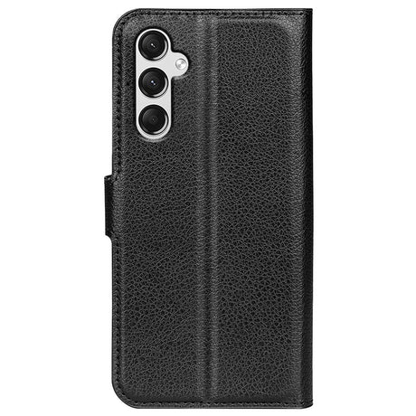 Samsung Galaxy A25 (5G) Litchi Læder Cover m. Pung - Sort