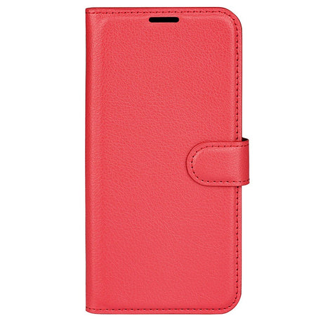 Samsung Galaxy A25 (5G) Litchi Læder Cover m. Pung - Rød