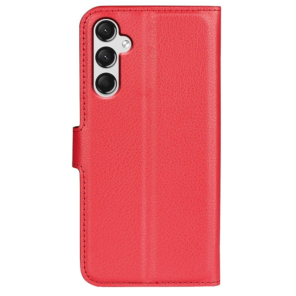 Samsung Galaxy A25 (5G) Litchi Læder Cover m. Pung - Rød