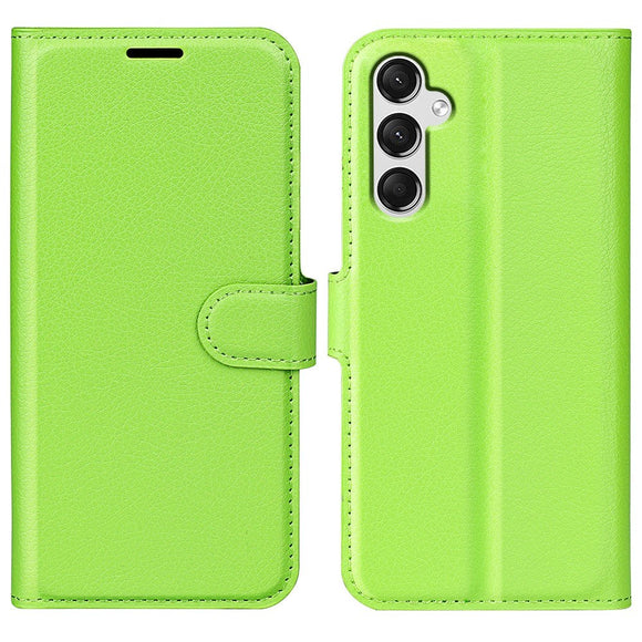 Samsung Galaxy A25 (5G) Litchi Læder Cover m. Pung - Grøn