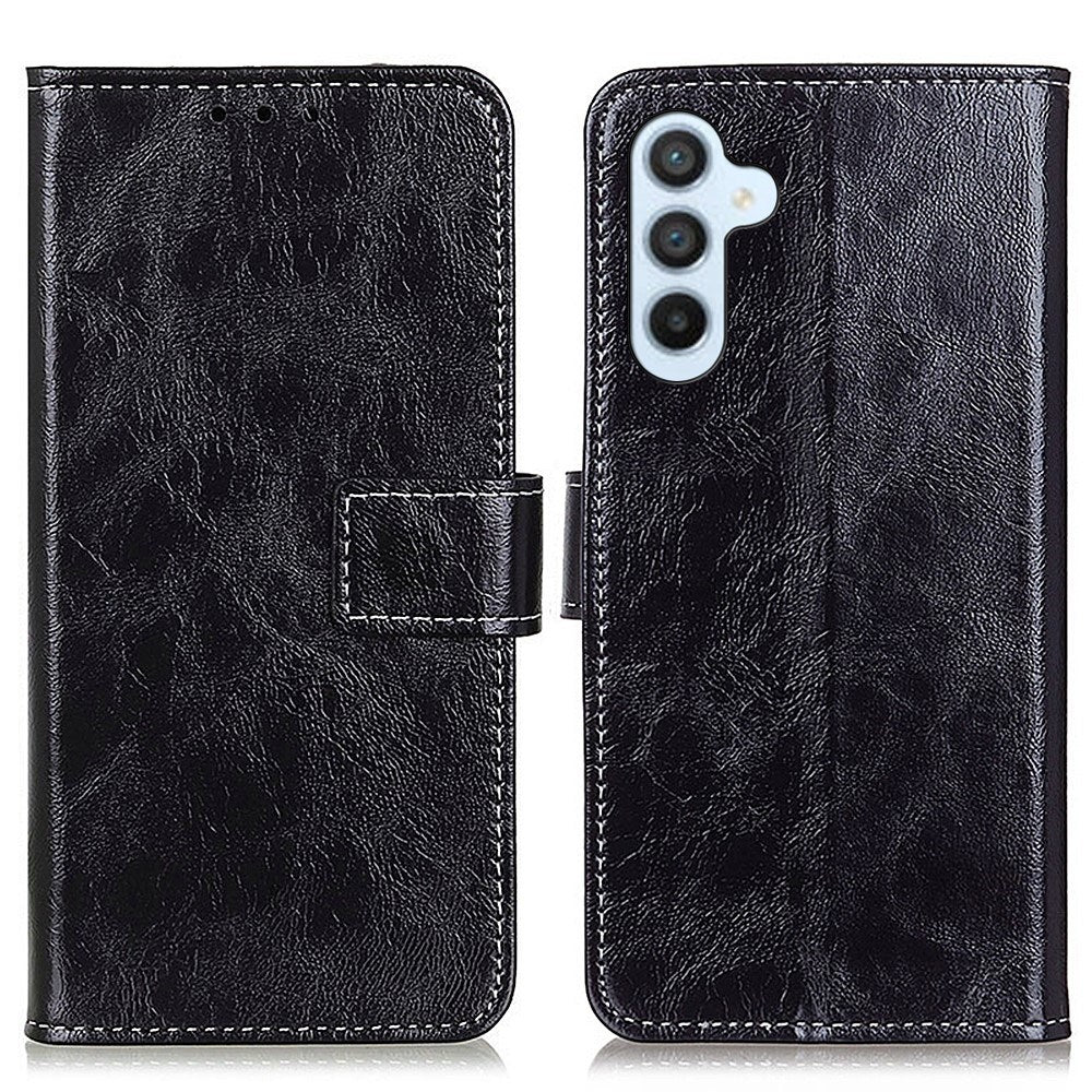 EIDERWOOD Samsung Galaxy S24+ (Plus) Kunstlæder Flip Cover - Sort