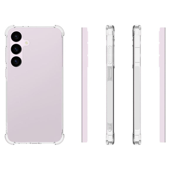 Samsung Galaxy S24+ (Plus) Fleksibel Skridsikker Plastik Cover - Gennemsigtig