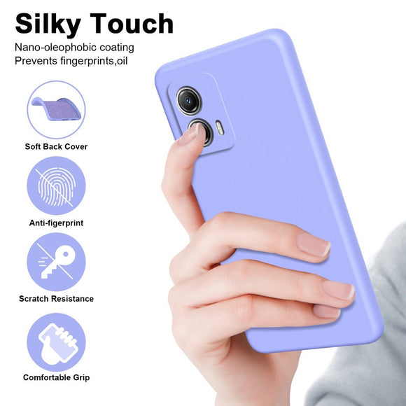 EIDERWOOD Motorola Moto G53 Liquid Silikone Cover - Lilla