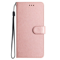 Samsung Galaxy A15 (5G) / A15 Læder Cover - Silke Tekstur - m. Pung og Strop - Rose Gold
