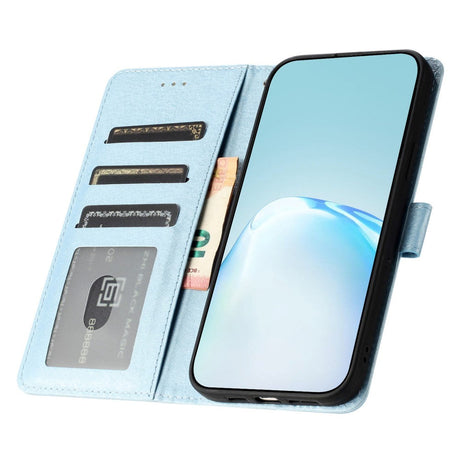 Samsung Galaxy A15 (5G) / A15 Læder Cover - Silke Tekstur - m. Pung og Strop - Blå