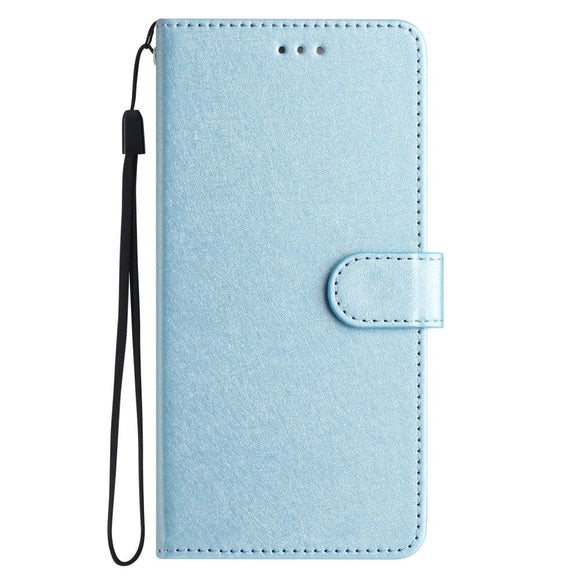 Samsung Galaxy A15 (5G) / A15 Læder Cover - Silke Tekstur - m. Pung og Strop - Blå