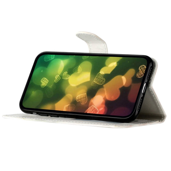 Samsung Galaxy S24 Læder Cover m. Pung og Strop - Farvede Firkanter